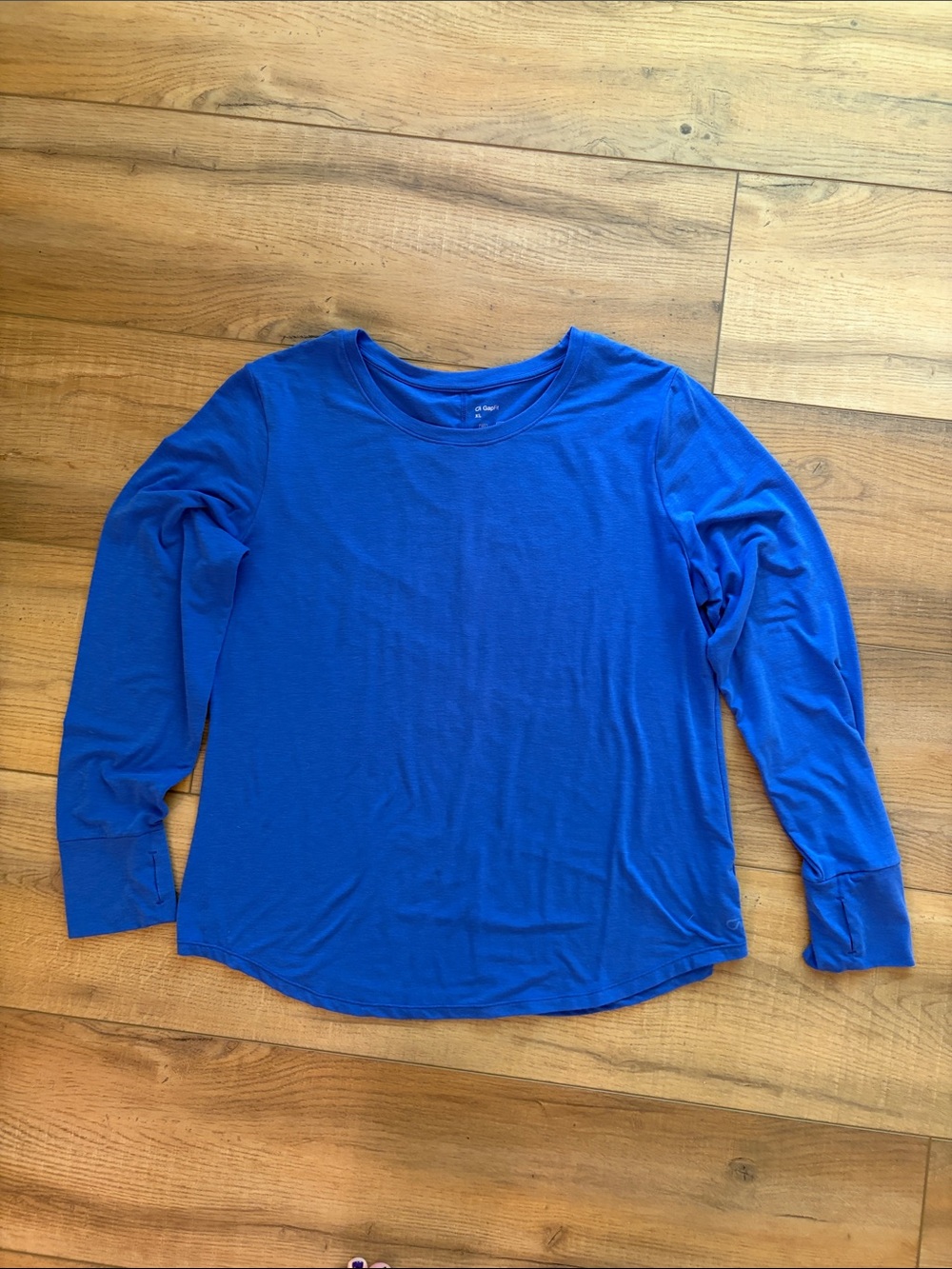 GAP Fit Breathe Long Sleeve Tee Dazzling Blue